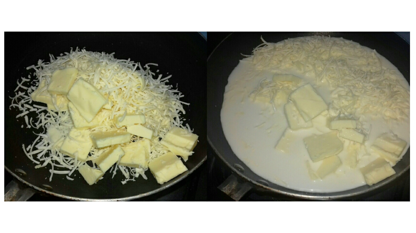 Mac-n-Cheese в черной тарелке. Как можно сделать простой macncheese на плите.